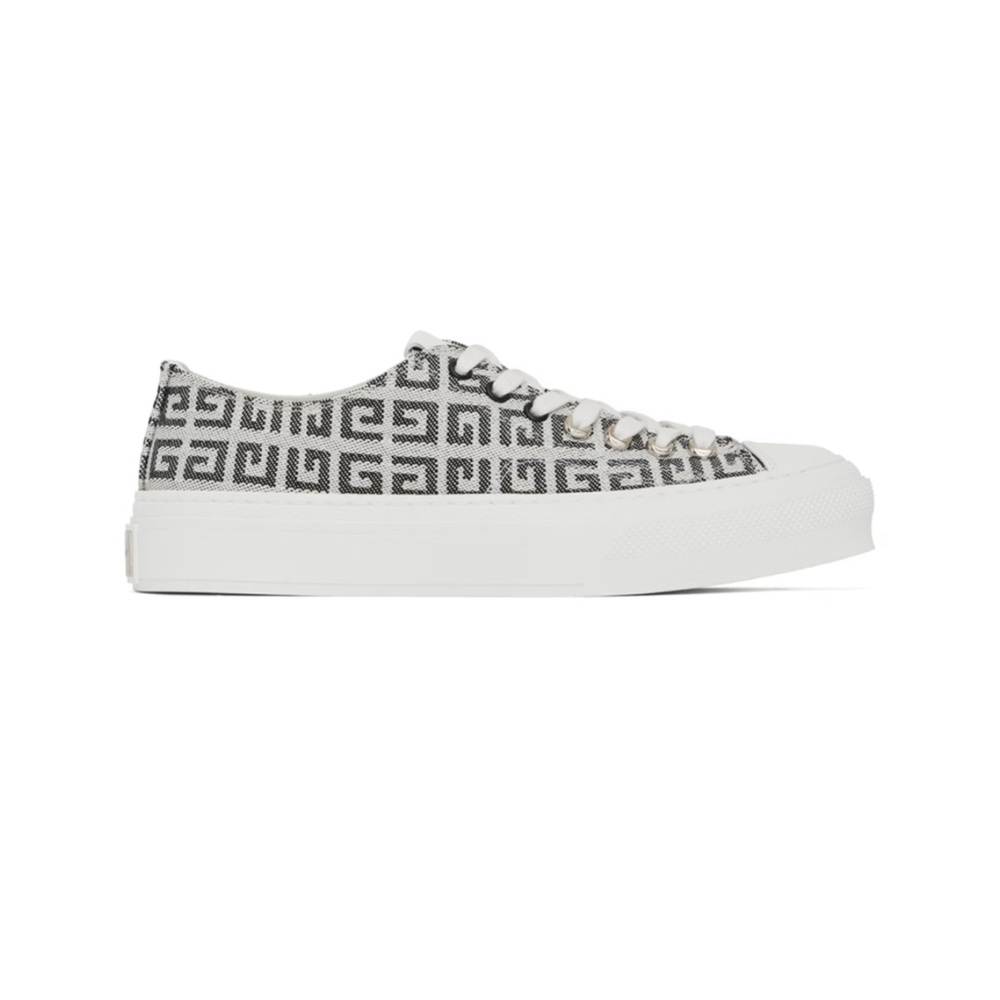 GIVENCHY Black & White 4G City Sneakers